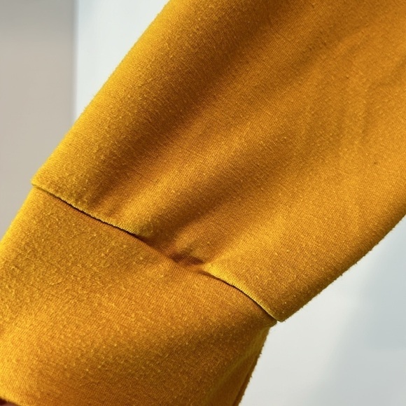 Women’s hooded golden yellow Blessed graphic crop top sweatshirt plus size 1X - Picture 7 of 8